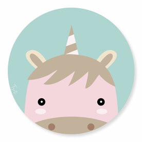 Tizato Wandcirkel Unicorn