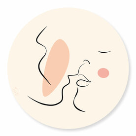 Wandcirkel Love &ndash; &Oslash; 40 - 60 - 90 - 110 cm