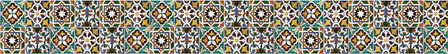 Border Keukenwand - rand Azulejos (Mozaiek)- muursticker (23,5 x 195 cm)