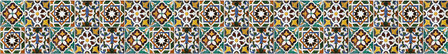 Border Keukenwand - rand Azulejos (Mozaiek)- muursticker (23,5 x 195 cm)