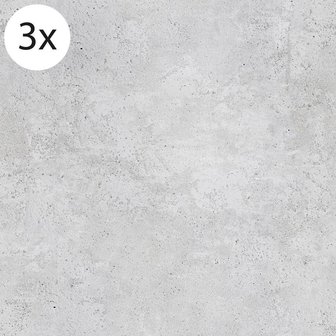 Vloertegel (stickers) - Beton grijs - 40 x 40 cm (3x)
