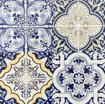 Zelfklevende Tegelstickers voor Badkamer & Keuken - Azulejos (diverse kleuren) - 15 x 15 cm - 12 stuks