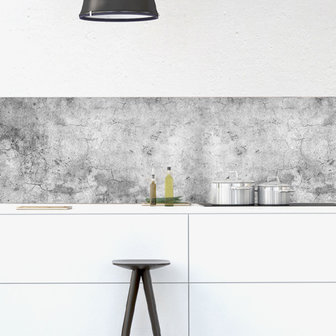 Keuken Achterwand Sticker Grunge Beton - 180 x 45 cm