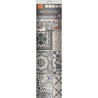 Keuken Achterwand Sticker Azulejos Vintage - 180 x 45 cm