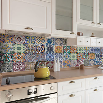 Keuken Achterwand Sticker Azulejos  - 180 x 45 cm