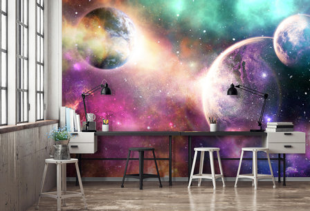 Ruimte Planeten Galaxy Fotobehang