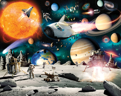 Walltastic Ruimte - Space - Planeet - Ruimtevaart 