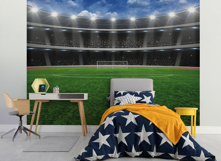 Walltastic &ndash; Voetbal Stadion Voetbalbehang 