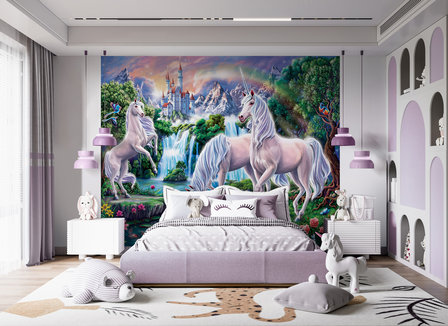 Walltastic &ndash; Unicorn Paradise Posterbehang &ndash; Kinderbehang 