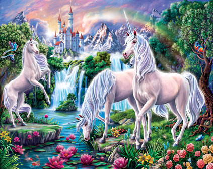 Walltastic &ndash; Unicorn Paradise Posterbehang &ndash; Kinderbehang 