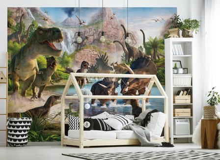 Walltastic &ndash; Dinosaurus Posterbehang &ndash; Kinderbehang