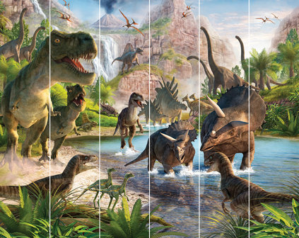 Walltastic &ndash; Dinosaurus Posterbehang &ndash; Kinderbehang