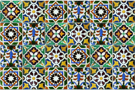 Aluminium Metaal - Tegel Mozaiek  Azulejos (diverse kleuren) 
