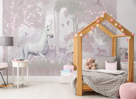 Walltastic &ndash; Unicorn - Eenhoorn - Forest - Posterbehang