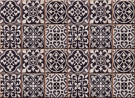 Azulejos Keukenwand Sticker (zwart)