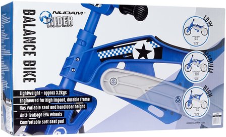 Nijdam N Rider Loopfiets BLAUW (verstelbaar)