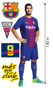 Mega Muursticker Suarez (1.82 m hoog)