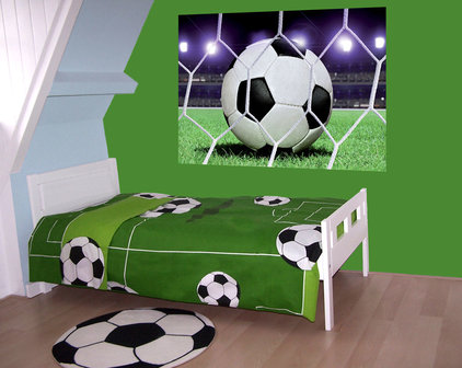 Voetbal Bal behang L - Vliesbehang - 152 x 104 cm - Levering 4-6 dagen