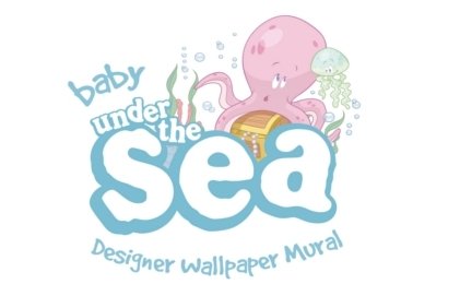 Baby Onderwater XXL Behang - 305 x 244 cm