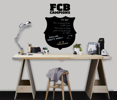 FC Barcelona Muursticker Black Board