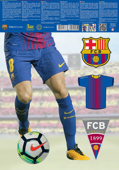 FC Barcelona Muursticker Iniesta