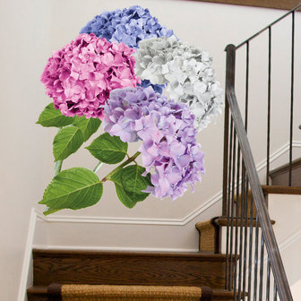 Muursticker Hortensia