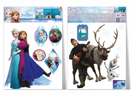 Muursticker Disney Frozen Anna &amp; Elsa (klein)