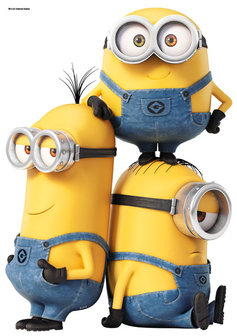 Muursticker Minions Relax &amp; Fight