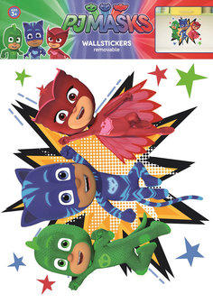 Muursticker PJ Masks Pyjamahelden (groot)