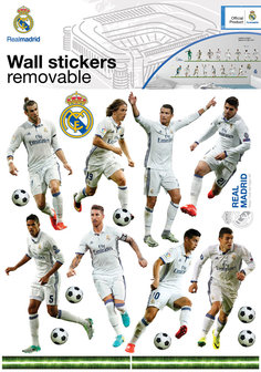 Muursticker Real Madrid 16 Spelers