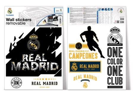 Muursticker Real Madrid Logo Premium (groot)