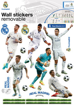 Muursticker Real Madrid 11 Spelers (klein)