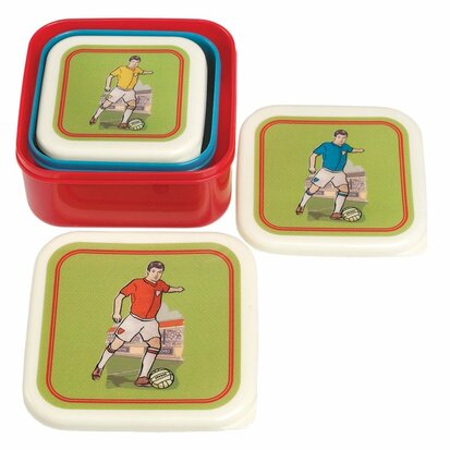 Snacktrommeltjes Voetbal (set van 3)