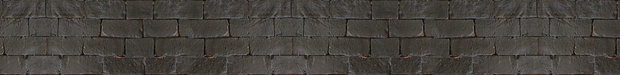 Border Keukenwand - zwarte stenen - muursticker (23,5 x 195 cm)