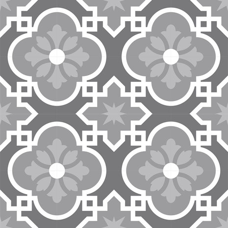Vloertegel (stickers) - Cementine Grijs - 40 x 40 cm (3x)