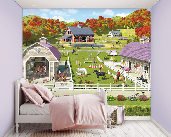 Walltastic Paarden Behang Kinderkamer