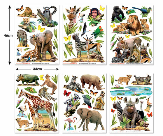 Walltastic Jungle Safari Muurstickers