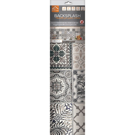 Keuken Achterwand Sticker Azulejos Vintage - 180 x 45 cm
