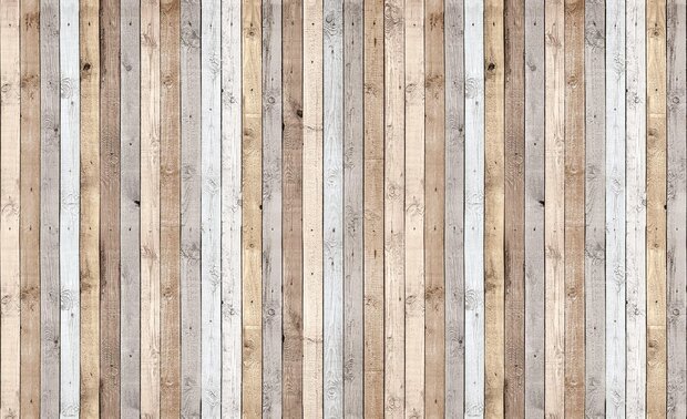 Hout Behang XXXL - 368 x 254 cm