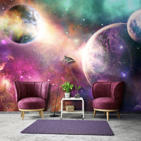 Ruimte Planeten Galaxy Fotobehang