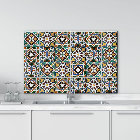Aluminium Metaal - Tegel Mozaiek  Azulejos (diverse kleuren) 