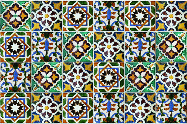 Aluminium Metaal - Tegel Mozaiek  Azulejos (diverse kleuren) 