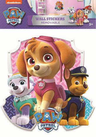 Muursticker Paw Patrol Schild Skye