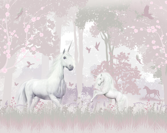 Walltastic – Unicorn - Eenhoorn - Forest - Posterbehang