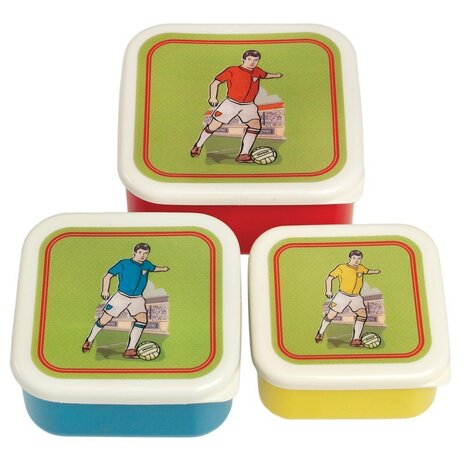 Snacktrommeltjes Voetbal (set van 3)