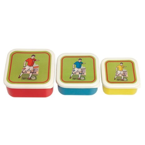 Snacktrommeltjes Voetbal (set van 3)