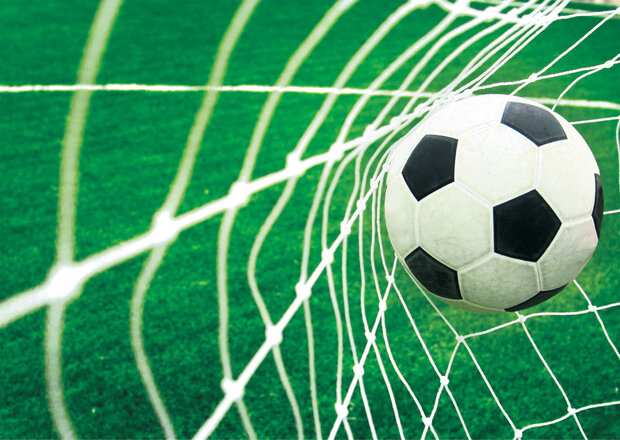 Voetbal Goal behang XXXL - PAPIERBEHANG (368 x 254 cm)