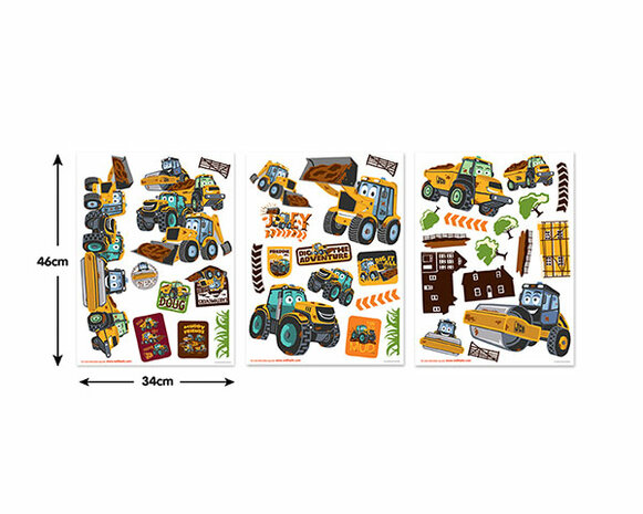  My First JCB Muursticker Box (medium)