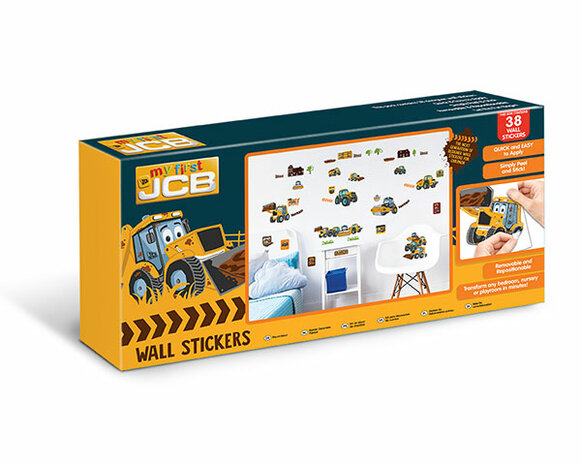  My First JCB Muursticker Box (medium)