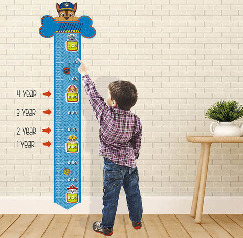 Muursticker Paw Patrol Groeimeter